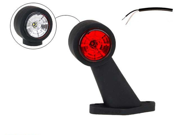 Marker light LED VALERYD Right 133x118x45mm White/Red