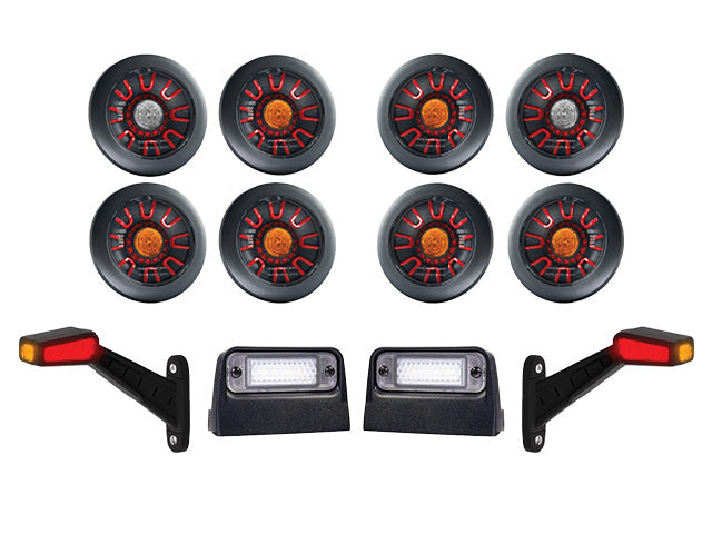 Lighting kit LED truck trailer Black