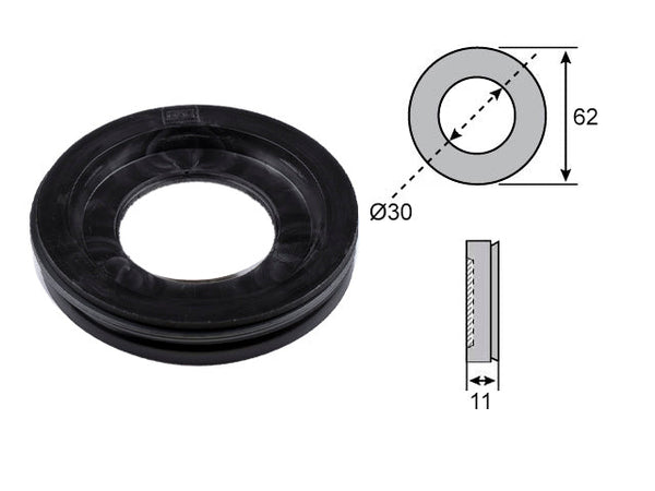 Wheel bearing seal 30x62x11