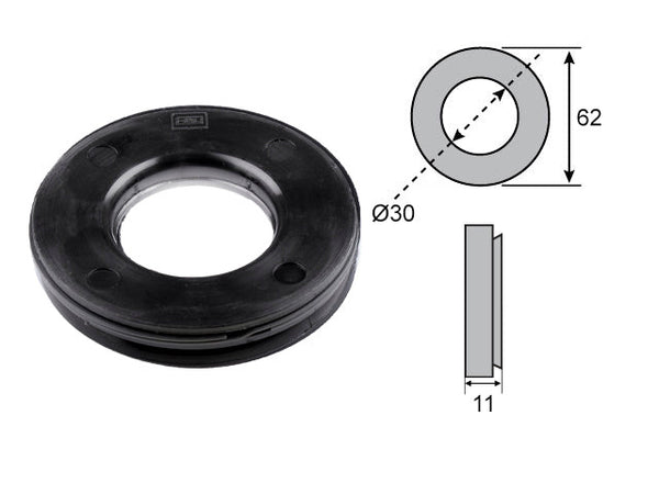 Wheel bearing seal 30x62x11(7) Peitz