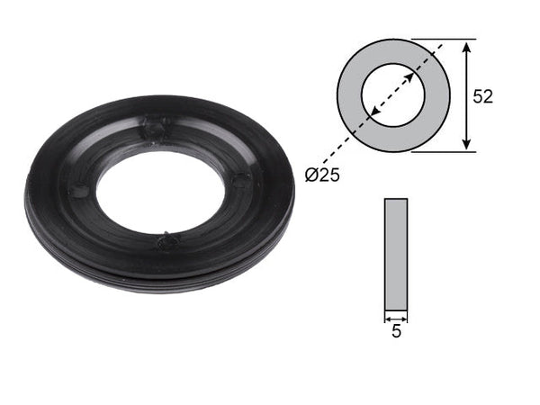 Wheel bearing seal 25x52x5 BPW/Peitz/Hahn