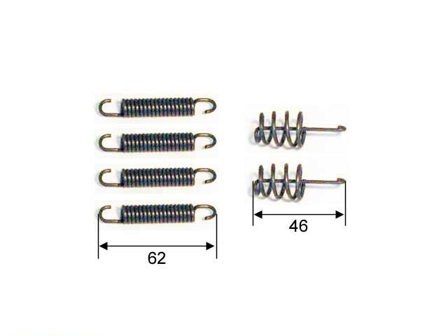Brake shoe spring kit Knott 160x35 For 2 wheels