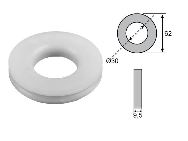Wheel bearing seal 30x62.5x9.5 BPW 3-piece