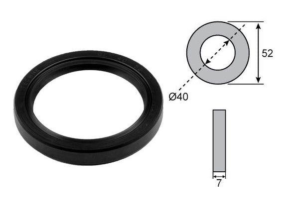 Wheel bearing seal 40x52x7 ALKO
