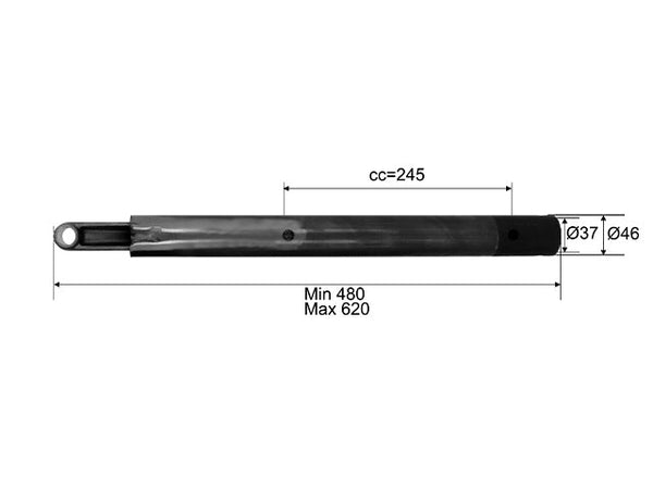 Drawbar Peitz PAV/SR 0.7/0.85/1.3 MX/ZAF 1.6-1 Ø46