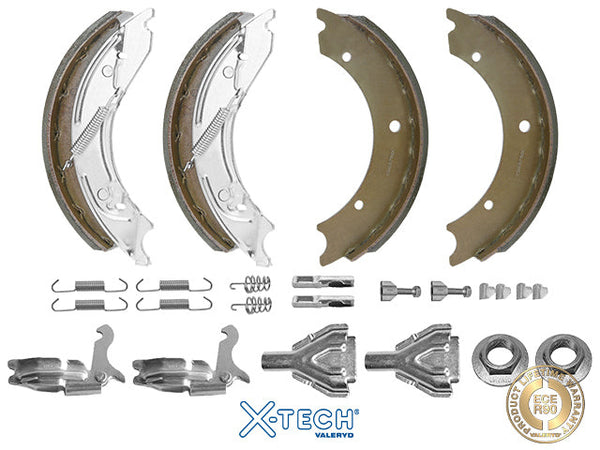 Brake shoes Knott 250x40 Complete kit 2 wheels