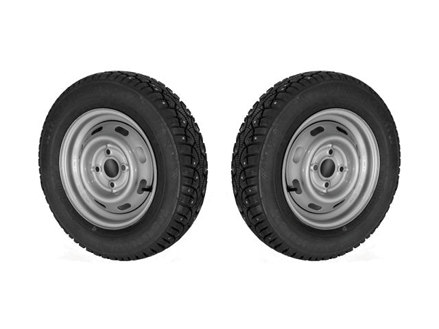 Stud tyre R/L 155/80 R13, 4x100, ET30, 500Kg, silver (2 pack)