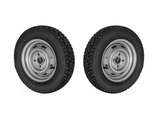 Stud tyre R/L 155/80 R13, 4x100, ET30, 500Kg, silver (2 pack)