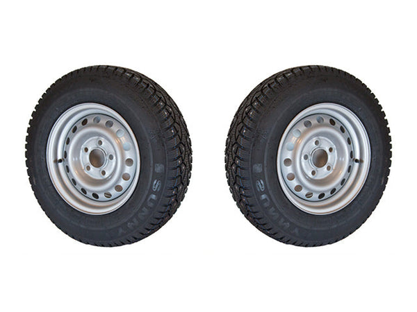 Stud tyre R/L 185 R14C, 5x112, ET30, 850Kg, silver (2 pack)