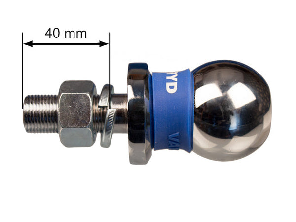 Ball 50 mm, M19 pin for tractors or beam brackets