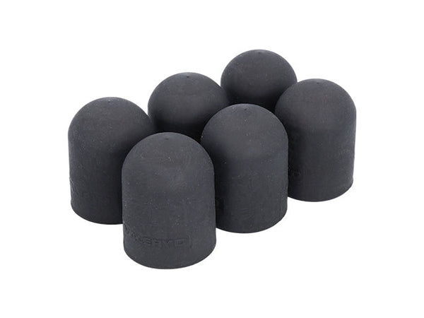 Tow ball cover 50 mm soft black ( 6 pack)