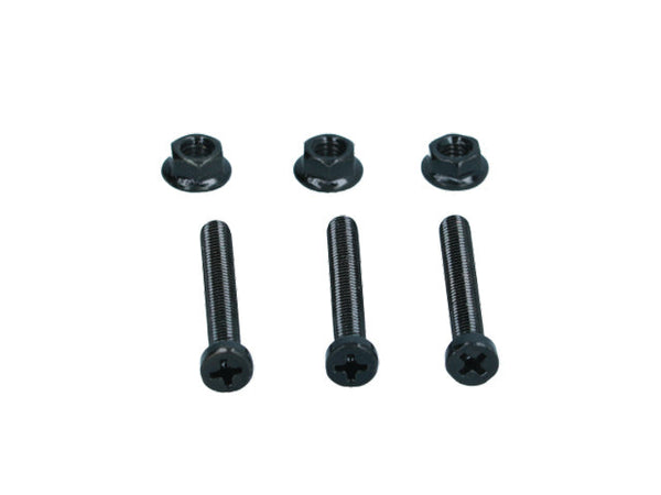 Screw and nut M5x40 black trailer socket 3 pack