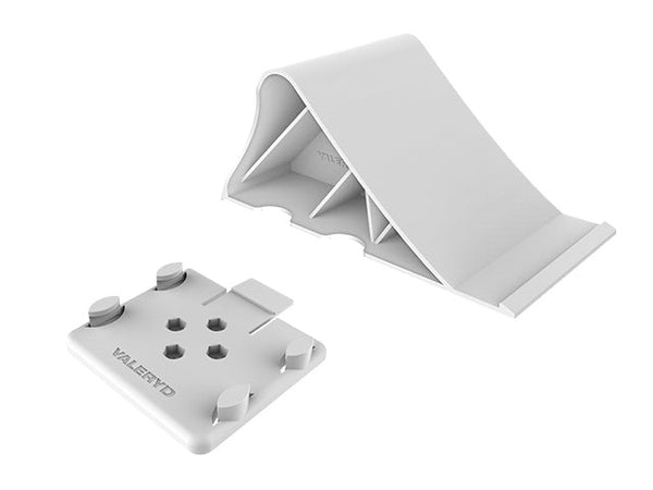 Wheel chocks and holder 1600Kg white