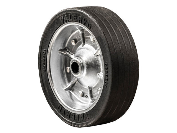Replacement wheel for jockey wheel 215x65mm Metal rim. Solid rubber wheel Ø20mm/60mm 150kg