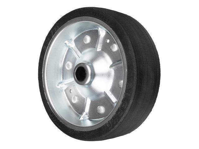 Replacement wheel for jockey wheel 200x50 Metal rim. Solid rubber wheel Ø20mm/48mm 150kg