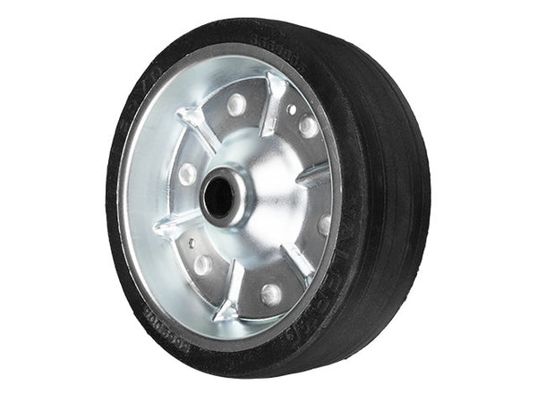 Replacement wheel for jockey wheel 200x60 mm Metal rim. Solid rubber wheel 250kg