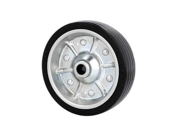 Replacement wheel for jockey wheel 200x60mm Metal rim. Solid rubber wheel 500kg