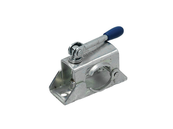 Jockey wheel clamp Ø48mm. Standard with adjustable crank. Sheet metal. cc=105