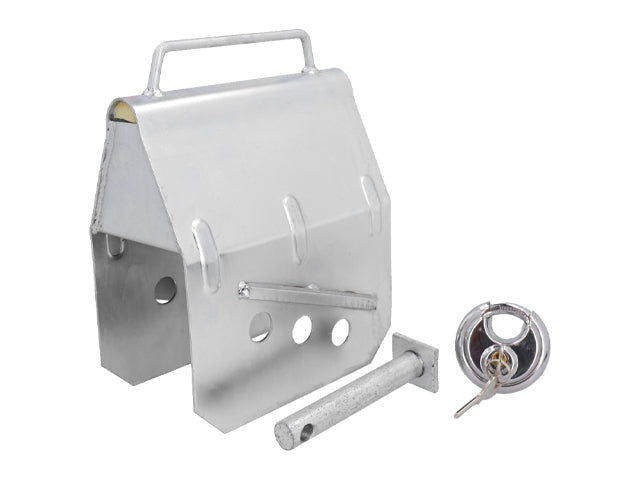 Trailer lock with disc padlock