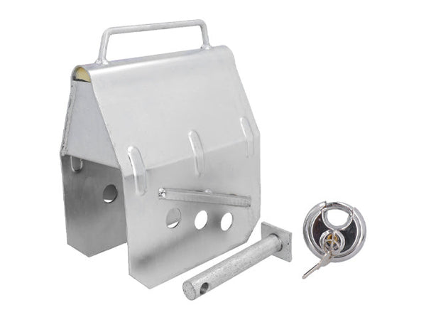 Trailer lock with disc padlock