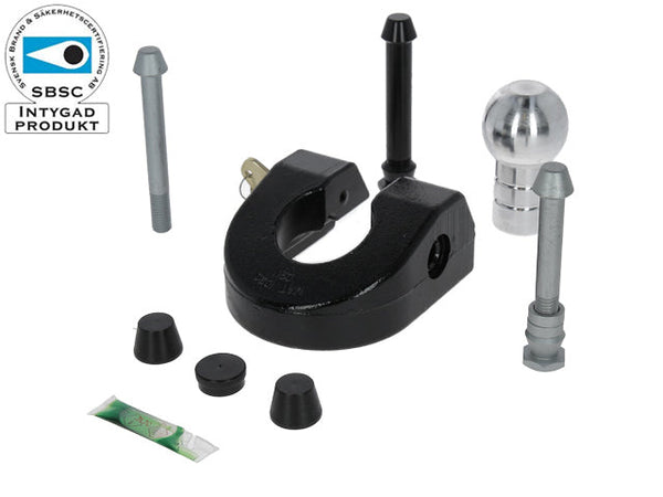 Trailerlock CombiLock 77,5mm black, Lock bolt 12 mm