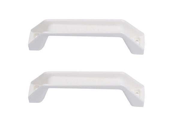 Grab handle 180x35mm white (2 pack)