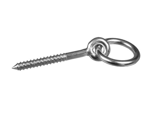 Ring with wood screw 9x80 mm