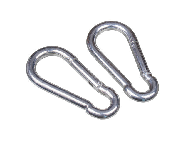 Carabiner 10x100 galvanized (2 pack)