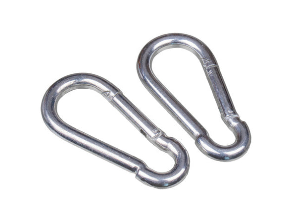 Carabiner 10x100 galvanized (2 pack)