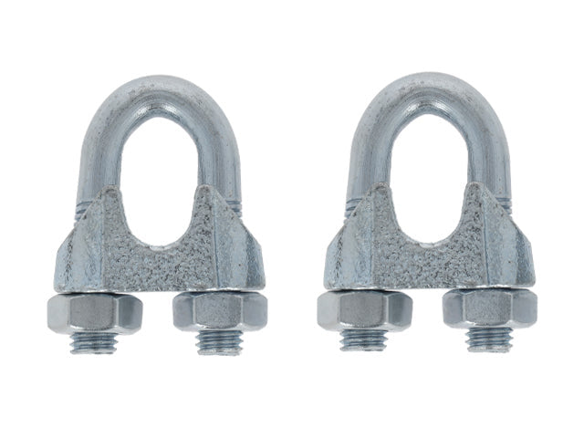 Wire rope grip 8mm galvanized (2 pack)