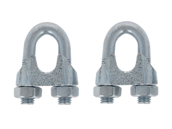 Wire rope grip 8mm galvanized (2 pack)