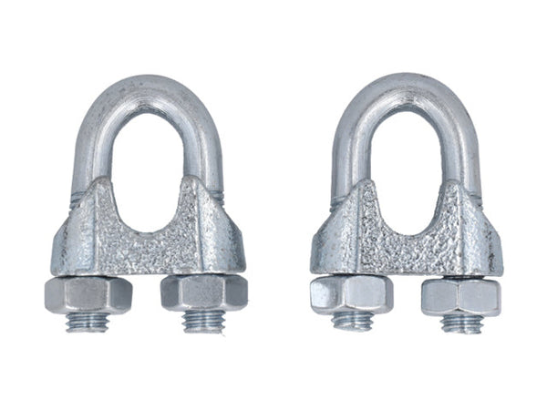 Wire rope grip 13mm galvanized (2 pack)