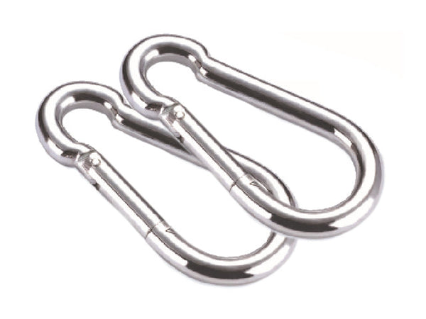 Carabiner DIN5299 C 10x100mm, 181Kg Stainless steel (2-pack)
