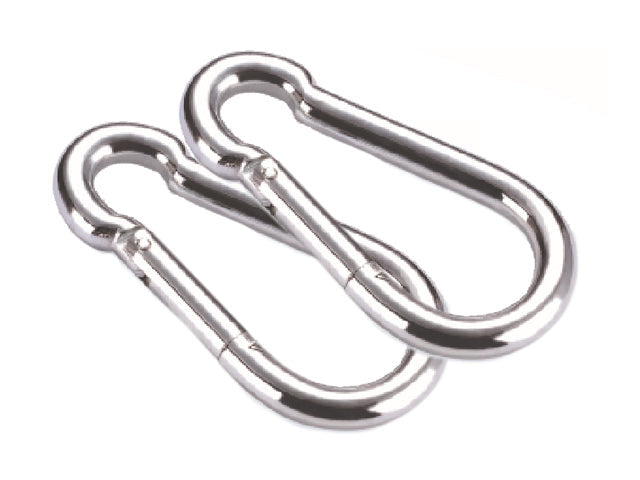 Carabiner DIN5299 C 12x140mm, 270Kg Stainless steel (2-pack)