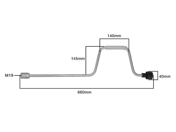 Support leg crank 19 mm hexagon 6640102