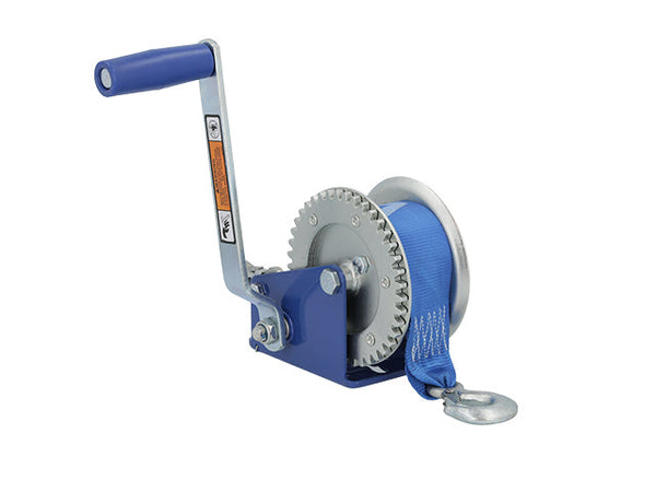 Winch VALERYD 1200lbs/550kg Including strap 50mm x 7m