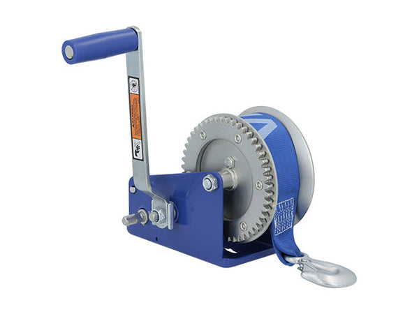Winch VALERYD 2500lbs/1100kg Including strap 50mm x 10m