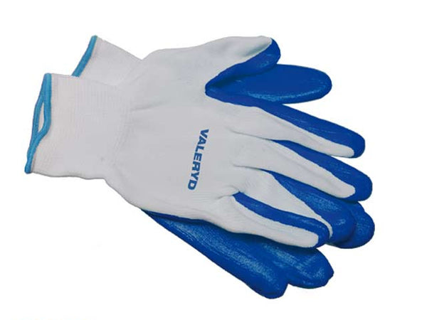 Gloves with rubber reinforcement