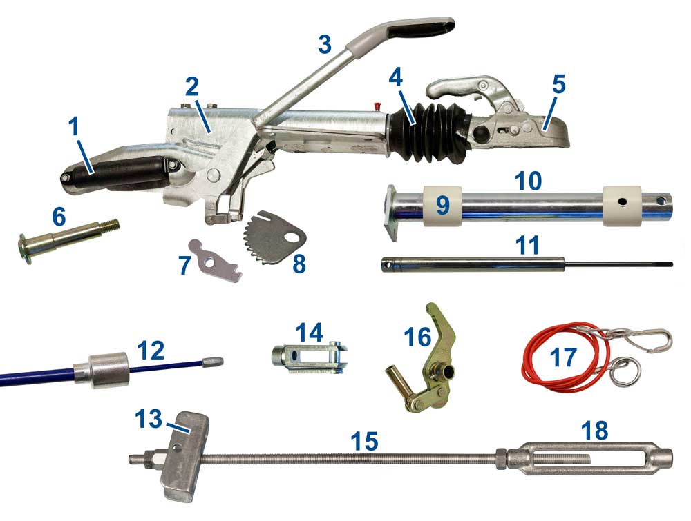 How do I adjust brakes from Knott? Spare parts for trailers